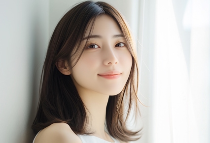 チャットレディのお仕事をする女性