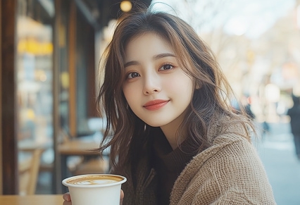 チャットレディのお仕事をする女性